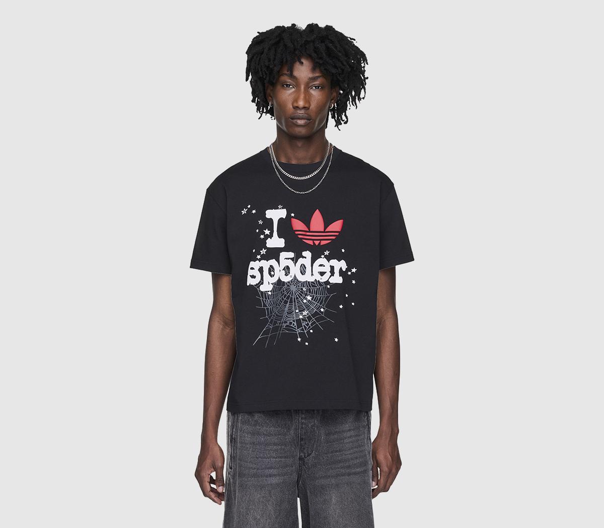 adidas Sp5der Tee Black - Men's Clothing