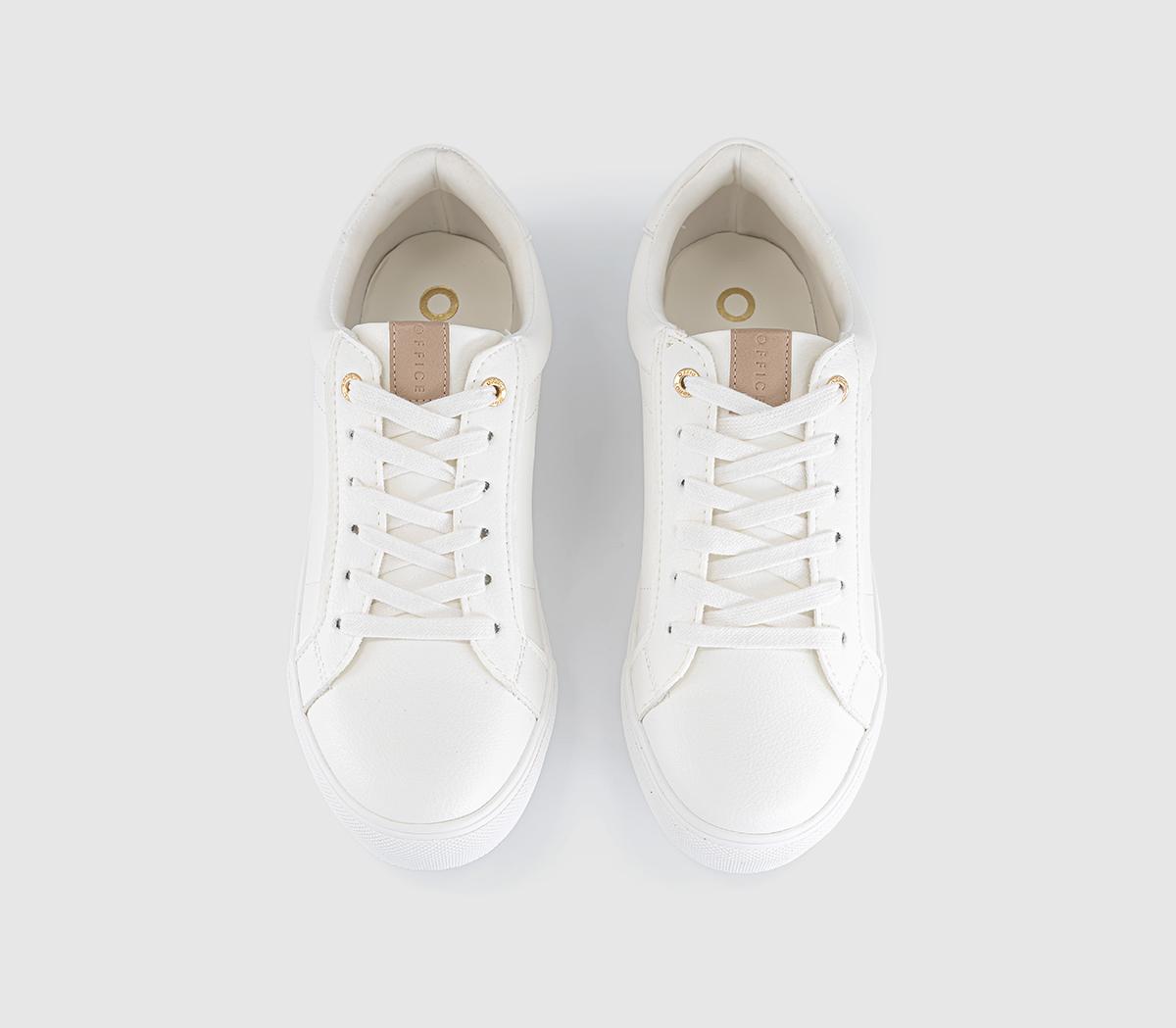OFFICETally Lace Up TrainersWhite