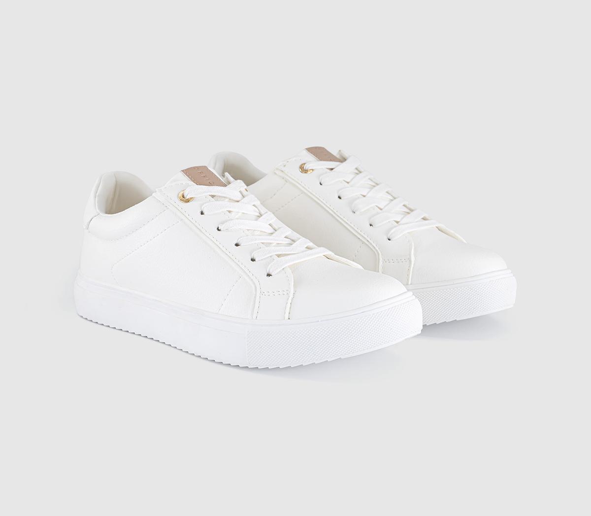 OFFICETally Lace Up TrainersWhite