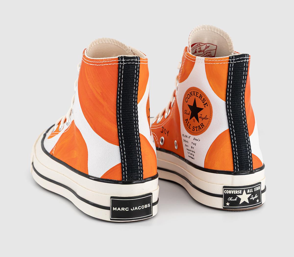 ConverseChuck 70 X Marc JacobsWhite Mandarin Orange Black