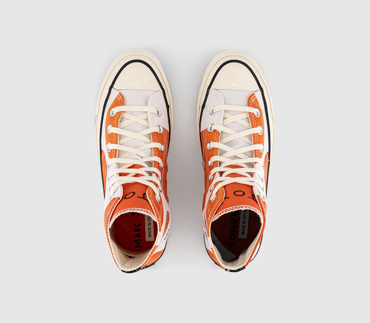 Converse Chuck 70 X Marc Jacobs White Mandarin Orange Black