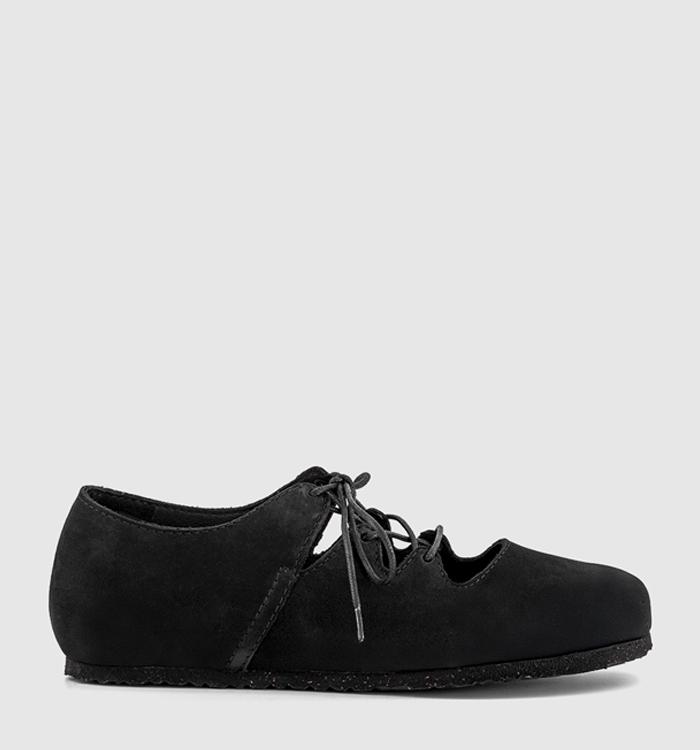 BIRKENSTOCK Rye Ballet Shoes Black Nubuck