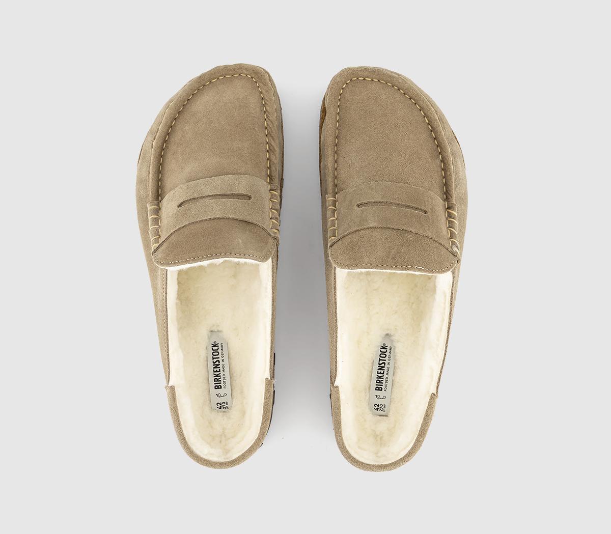 BIRKENSTOCKNaples Shearling LoafersTaupe Suede