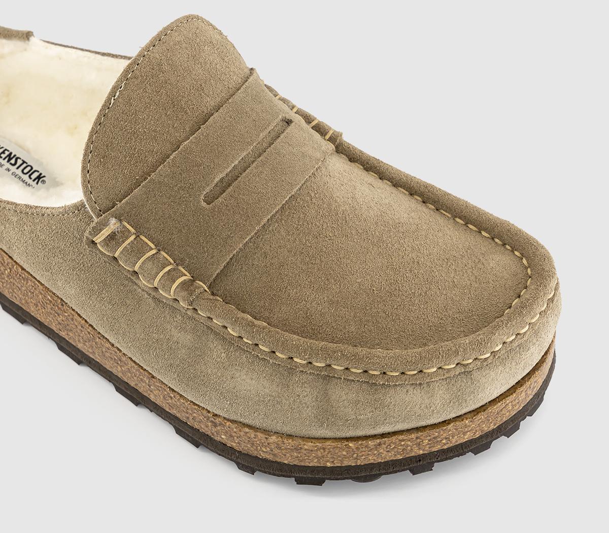BIRKENSTOCKNaples Shearling LoafersTaupe Suede
