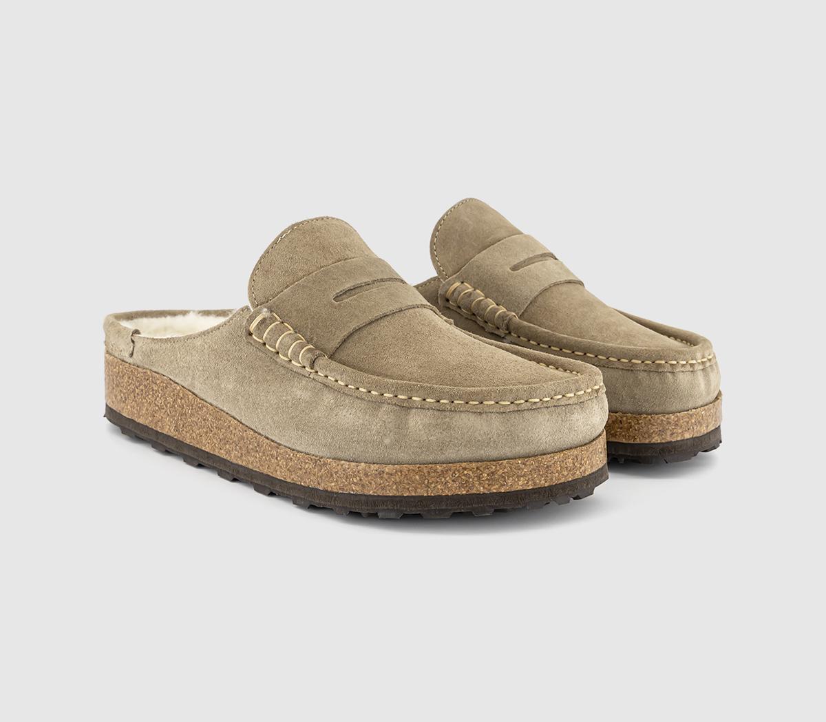 BIRKENSTOCKNaples Shearling LoafersTaupe Suede