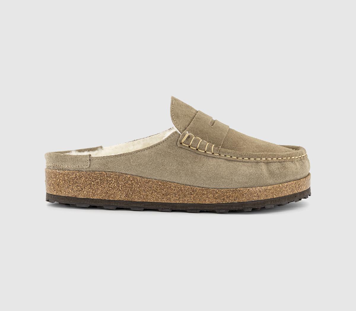 BIRKENSTOCKNaples Shearling LoafersTaupe Suede