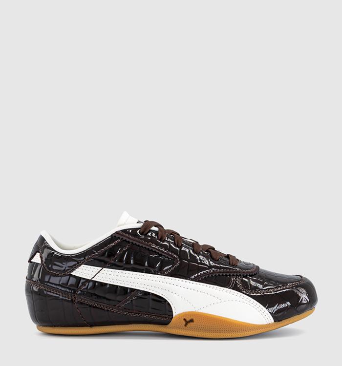 PUMA Bella Mina Trainers Croc Chocolate Fondue Gum