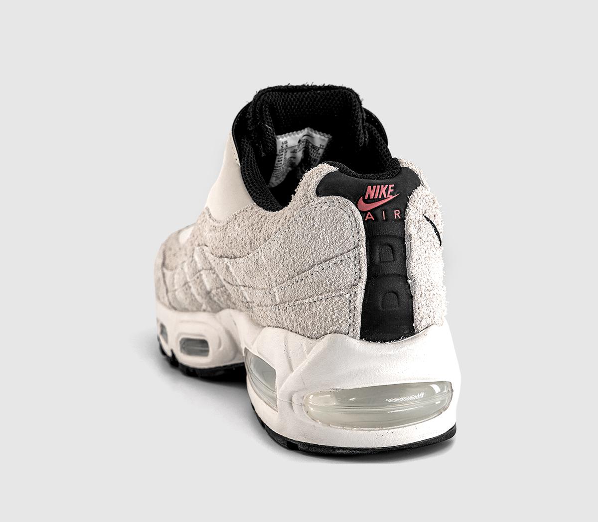 Nike Air Max 95 Zip Trainers Phantom Black Light Crimson Smoke
