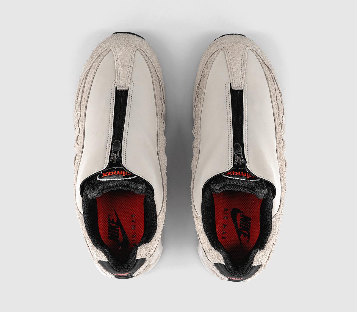 NikeAir Max 95 Zip TrainersPhantom Black Light Crimson Smoke Grey