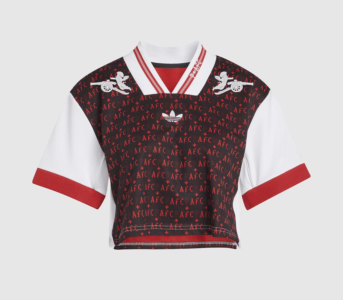 adidasAFC P+F Cropped Jersey W	Black White