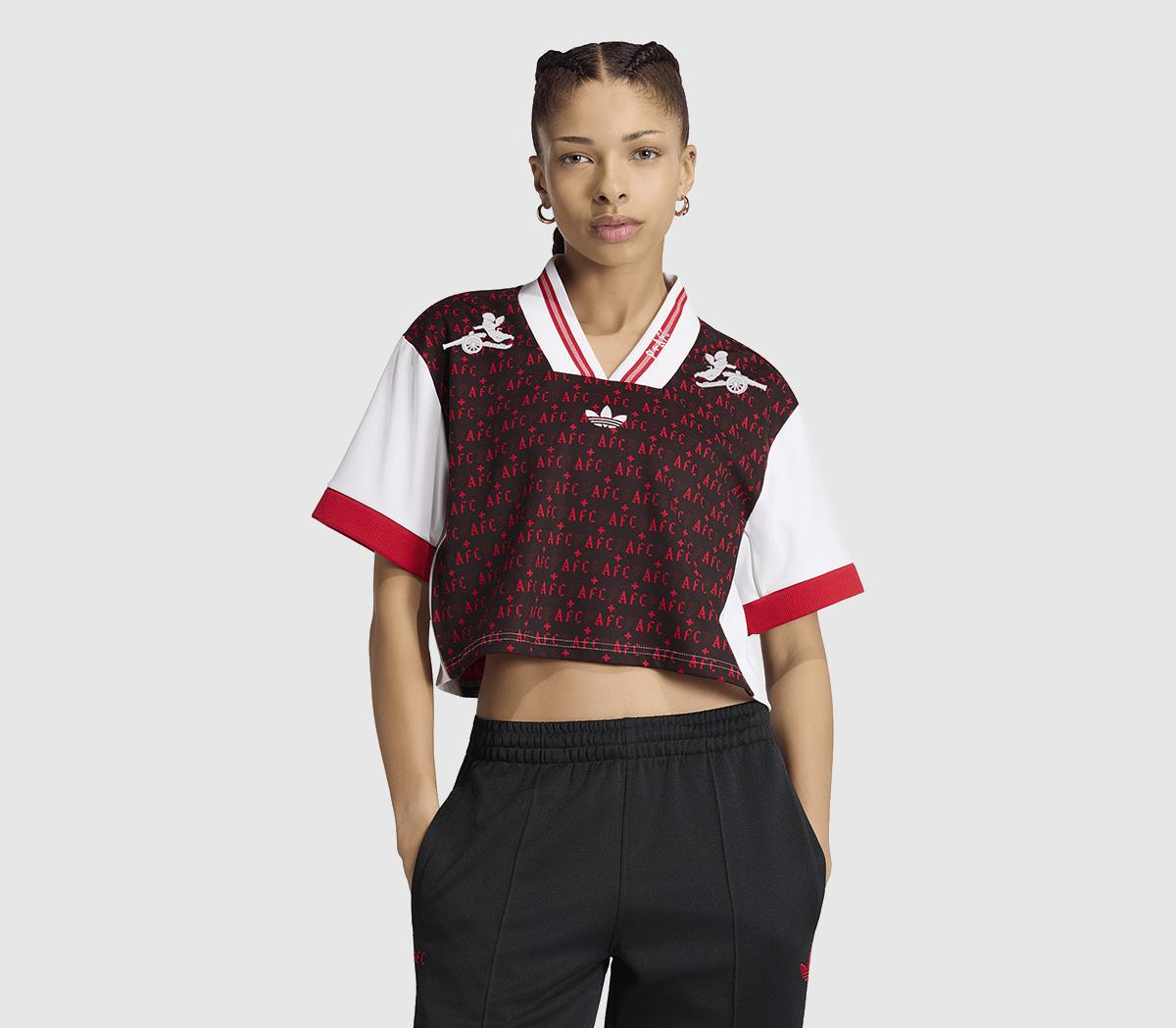 adidasAFC P+F Cropped Jersey W	Black White