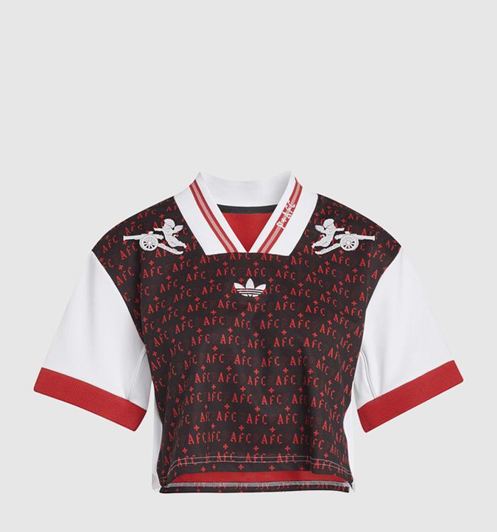 adidas AFC P+F Cropped Jersey W Black White