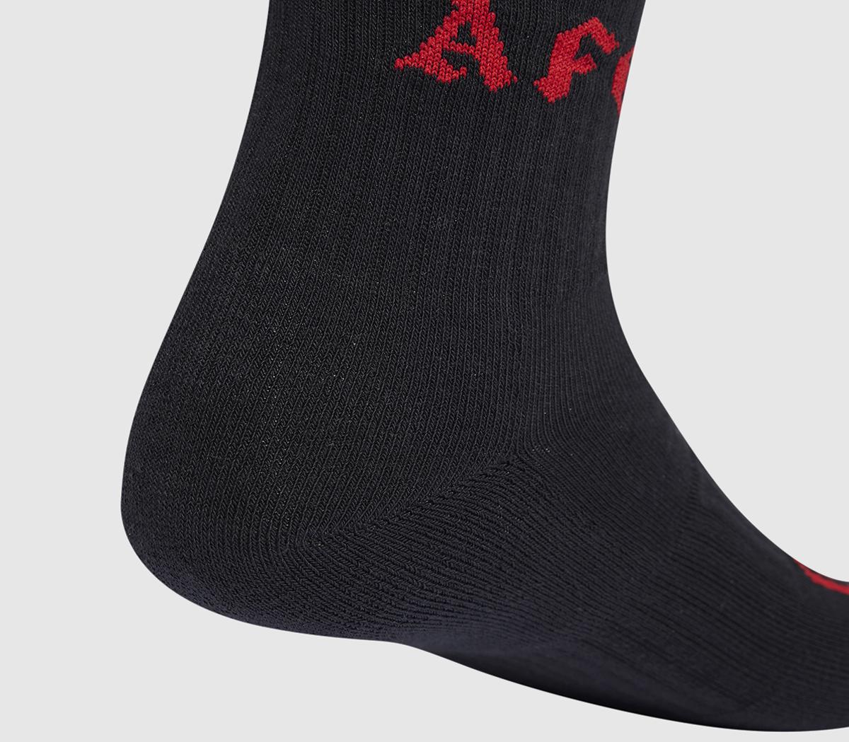 adidasAFC x P+F SocksBlack Better Scarlet