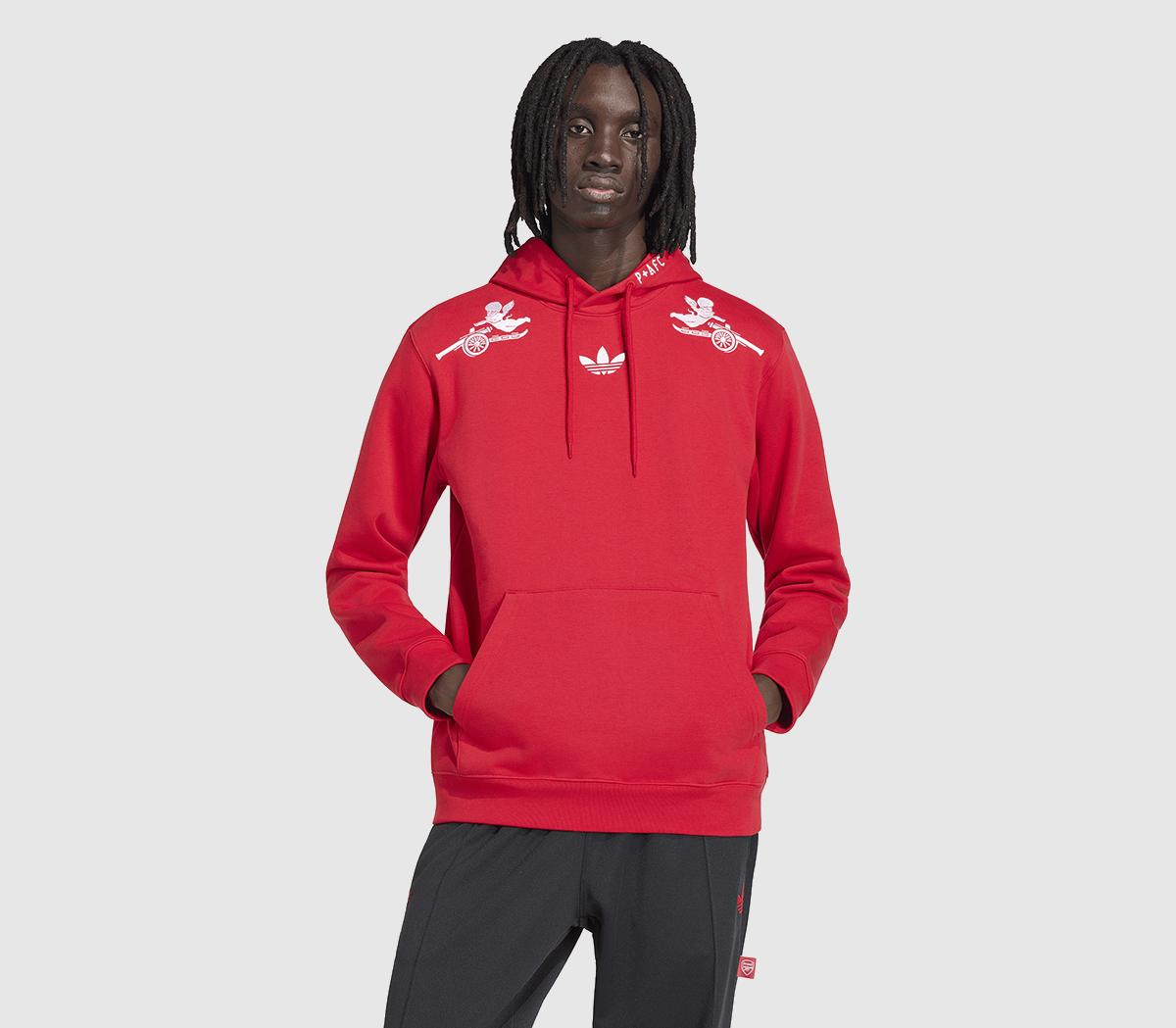 adidas AFC P+F Hoodie Better Scarlet - Men's Clothing