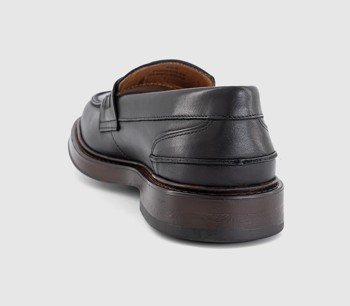 PostePerry Saddle LoafersBlack Leather