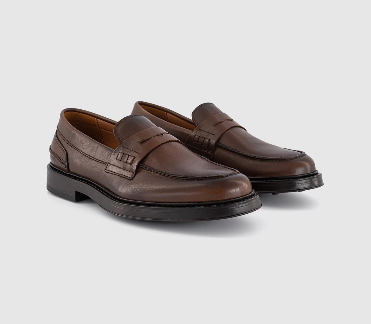 PostePerry Saddle LoafersBrown Leather