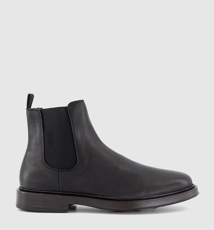 Poste Pedro Smart Chelsea Boots Black Leather