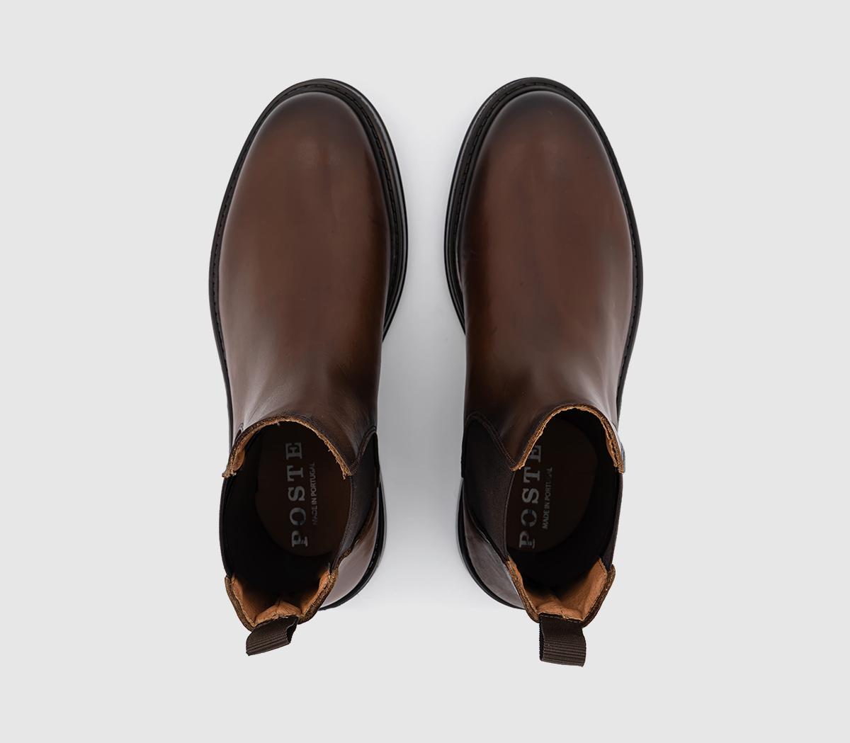PostePedro Smart Chelsea BootsBrown Leather