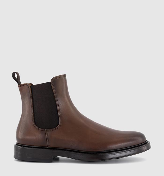 Poste Pedro Smart Chelsea Boots Brown Leather