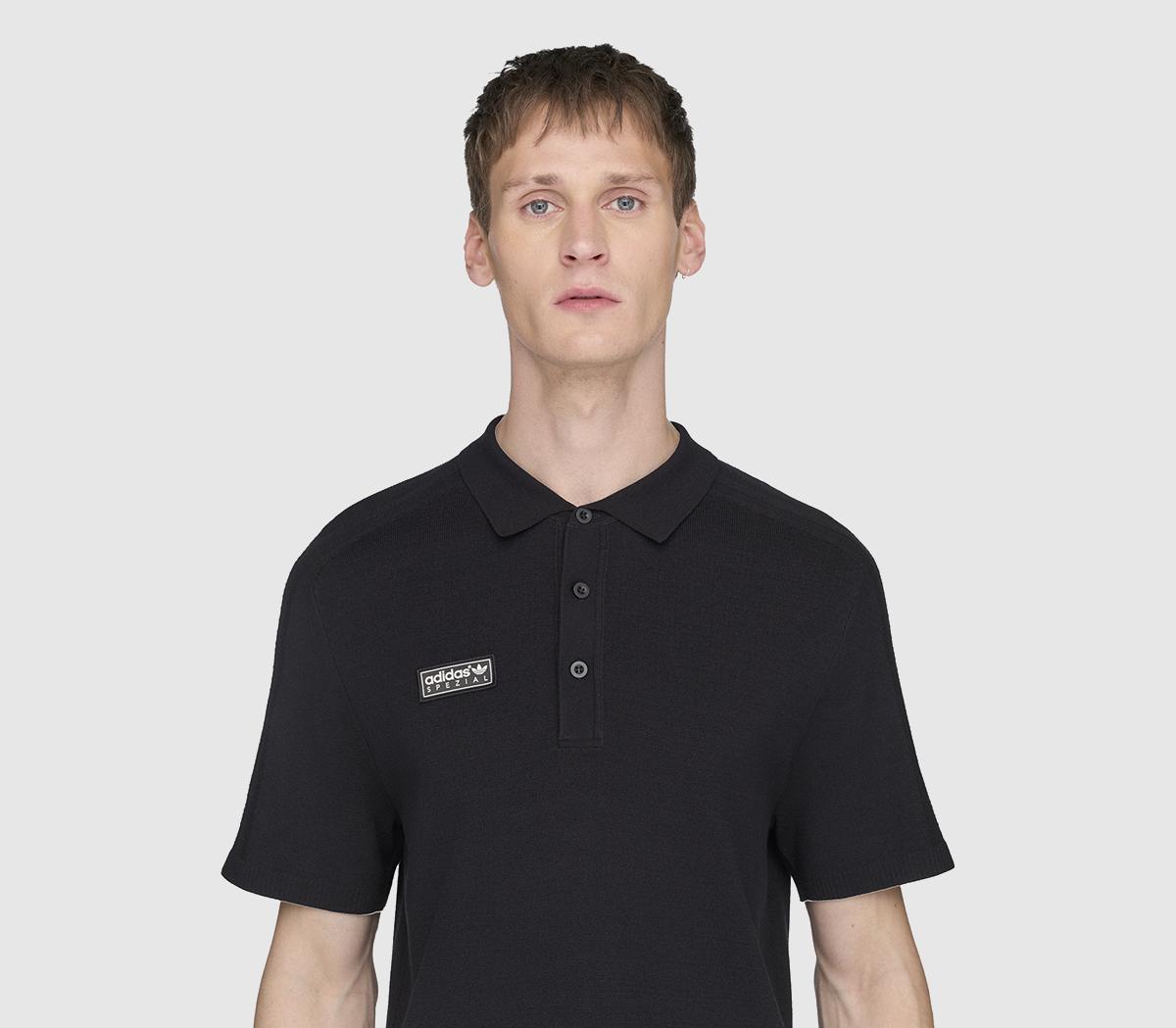 adidas Bispham SPZL Polo Shirt Black - adidas Statement
