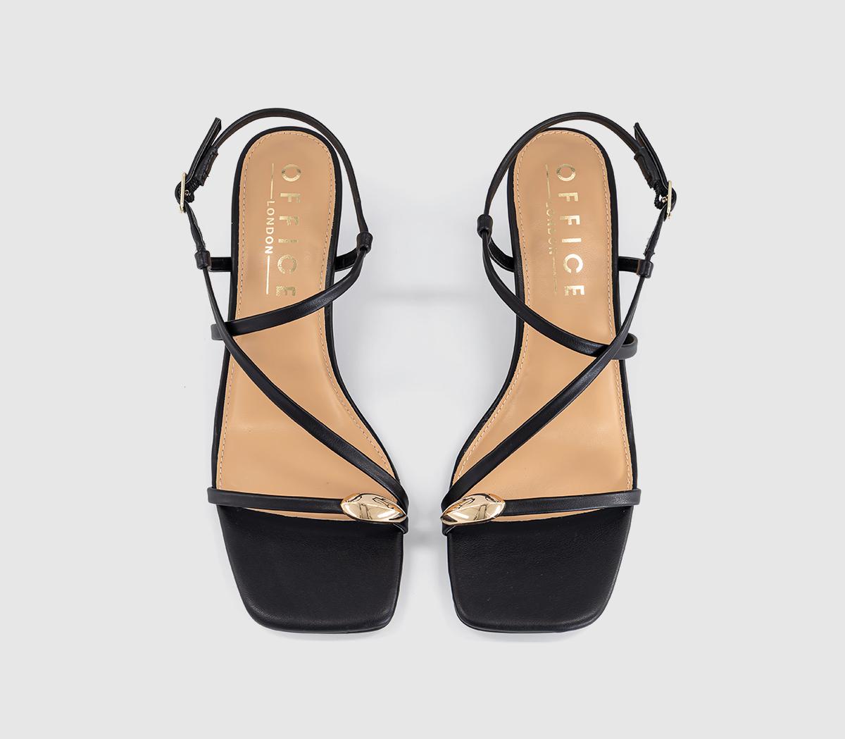 OFFICEMia Hardware Detail Heeled SandalsBlack