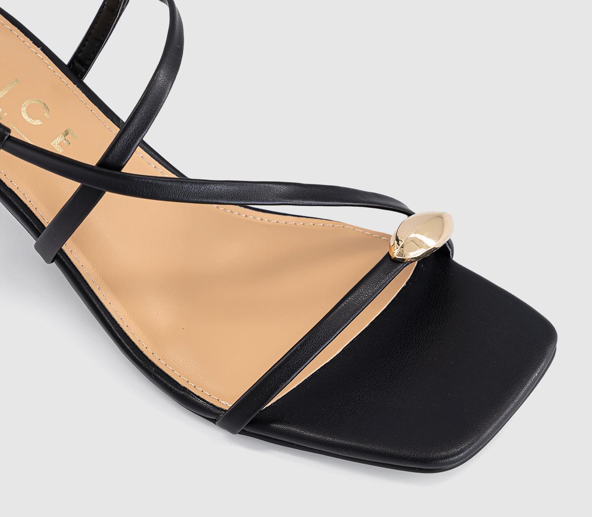 OFFICEMia Hardware Detail Heeled SandalsBlack
