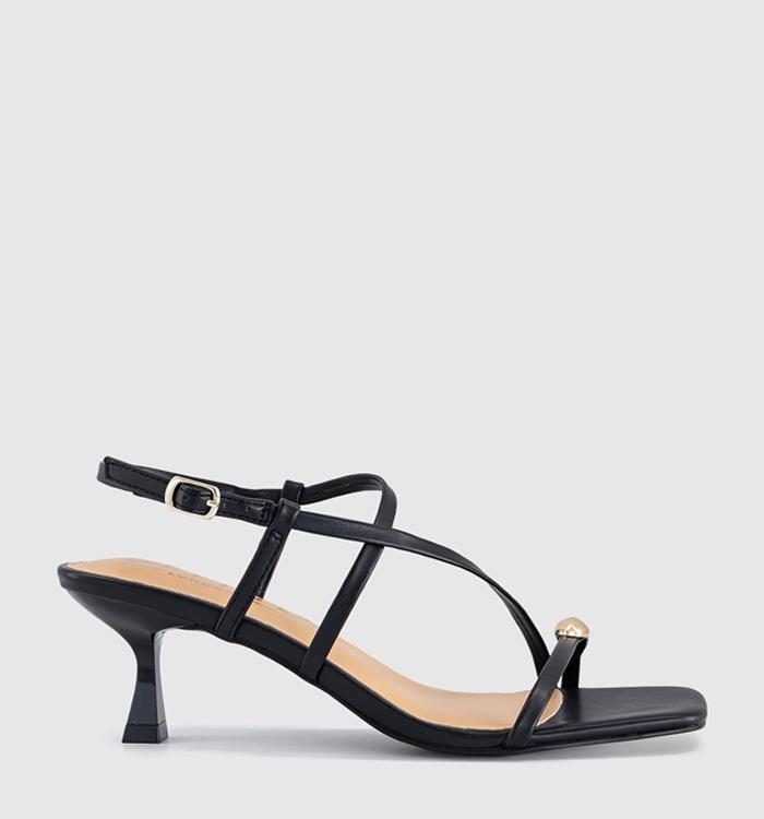 OFFICE Mia Hardware Detail Heeled Sandals Black