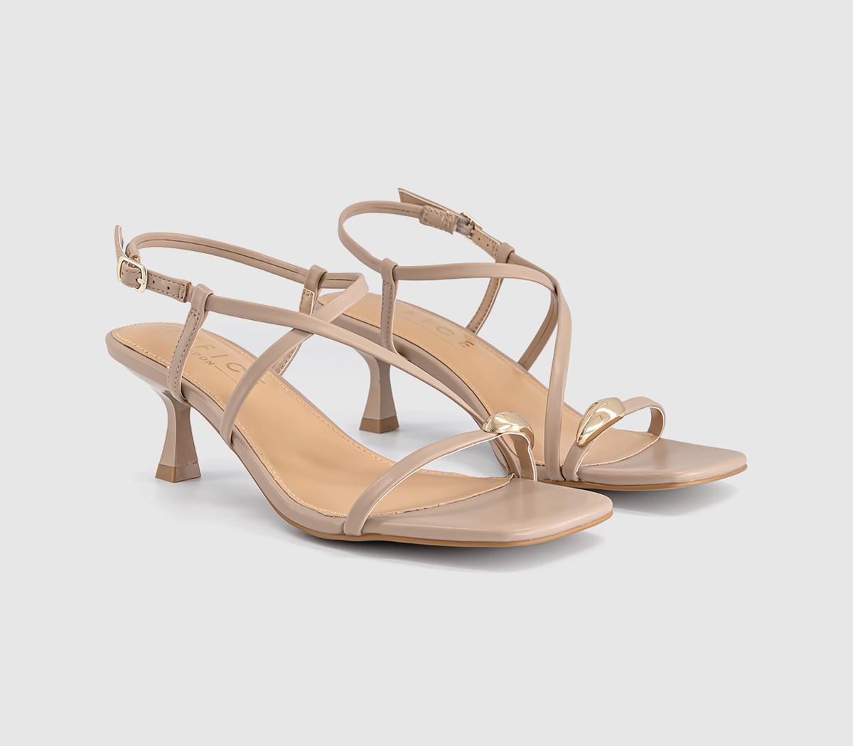 OFFICEMia Hardware Detail Heeled SandalsTaupe