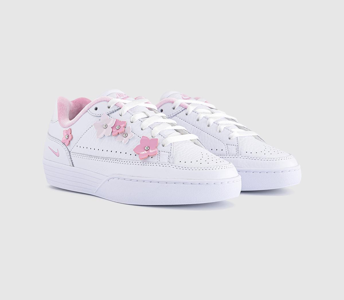 NikeTennis Centre TrainersWhite Pink Rise Bleached Lilac
