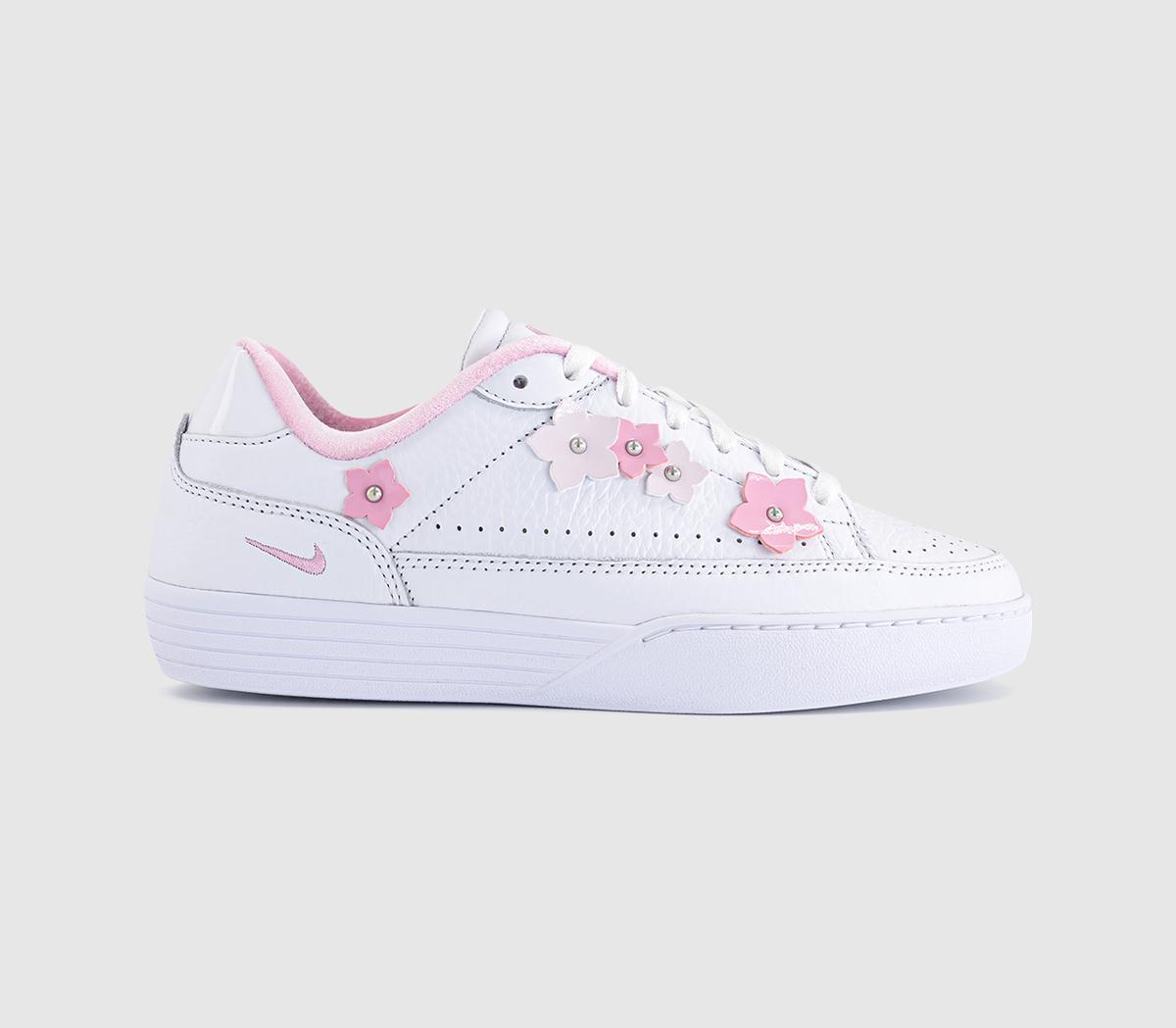NikeTennis Centre TrainersWhite Pink Rise Bleached Lilac