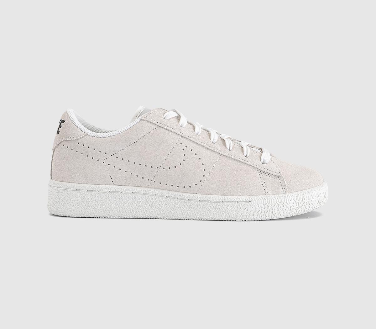 Nike Tennis Classic Trainers Sail Black  White in Women's Size 7, Office Shoes