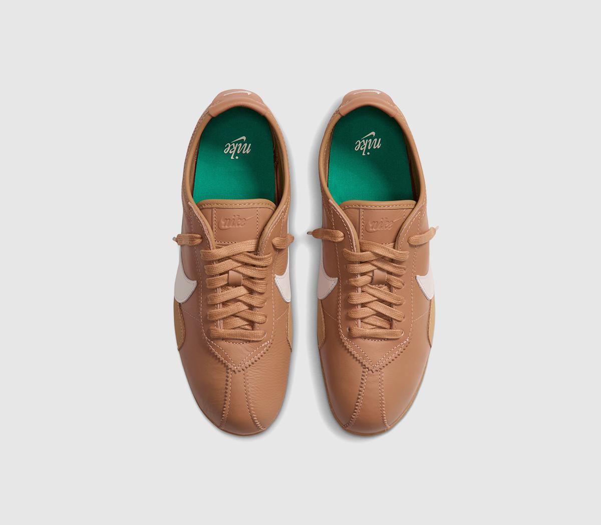NikeMoon Shoe TrainersFlax Pale Ivory Gum Med Brown Malachite