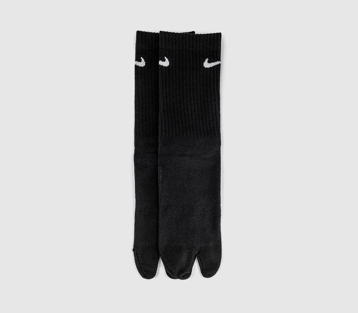 NikeRift Single Crew SocksBlack White