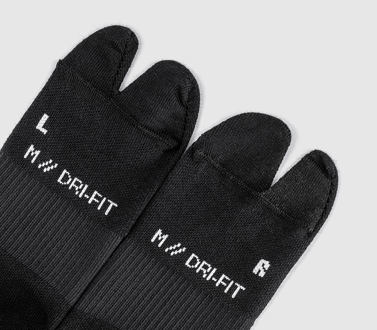 NikeRift Single Crew SocksBlack White