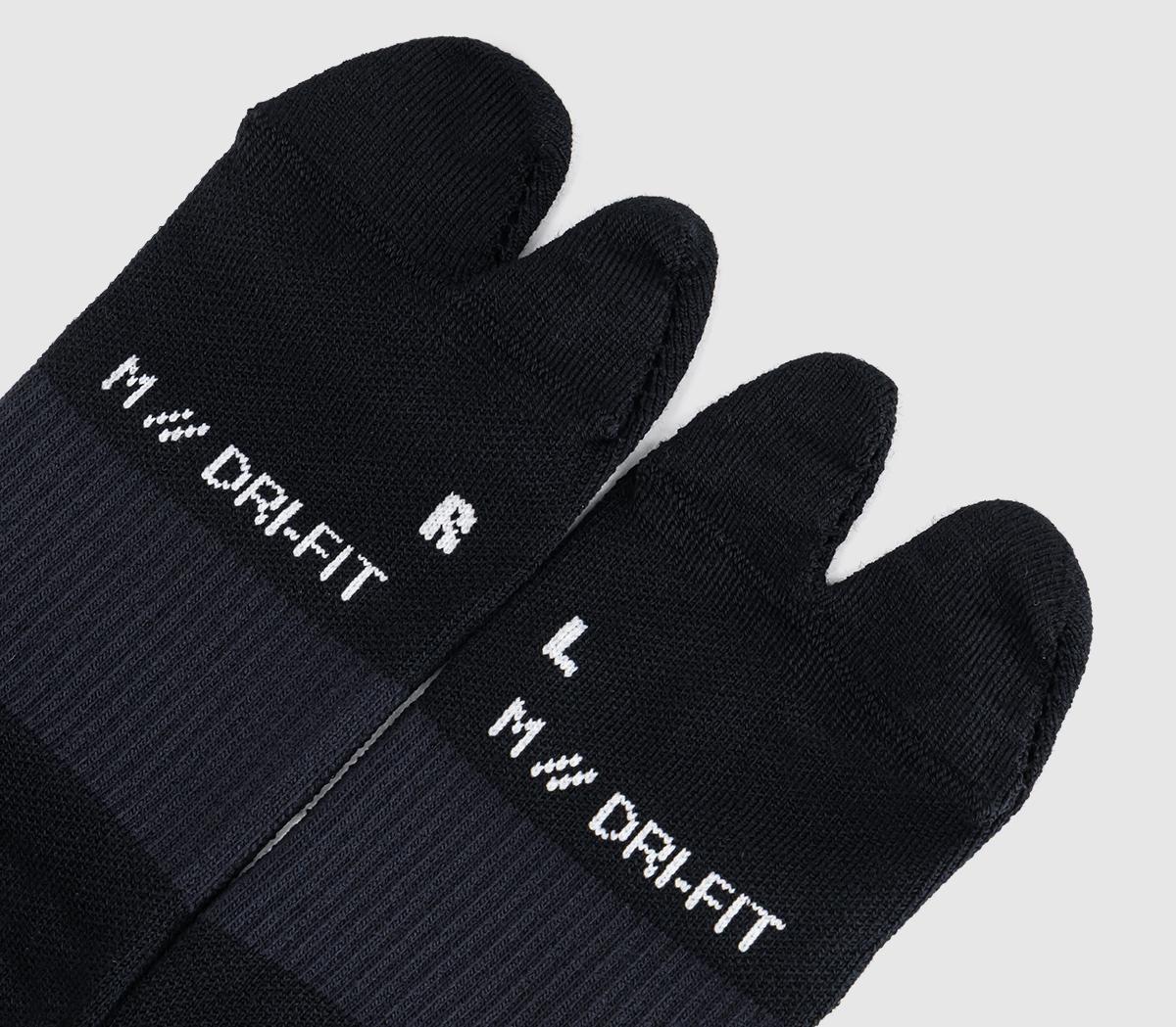 NikeRift Single Ankle SocksBlack White