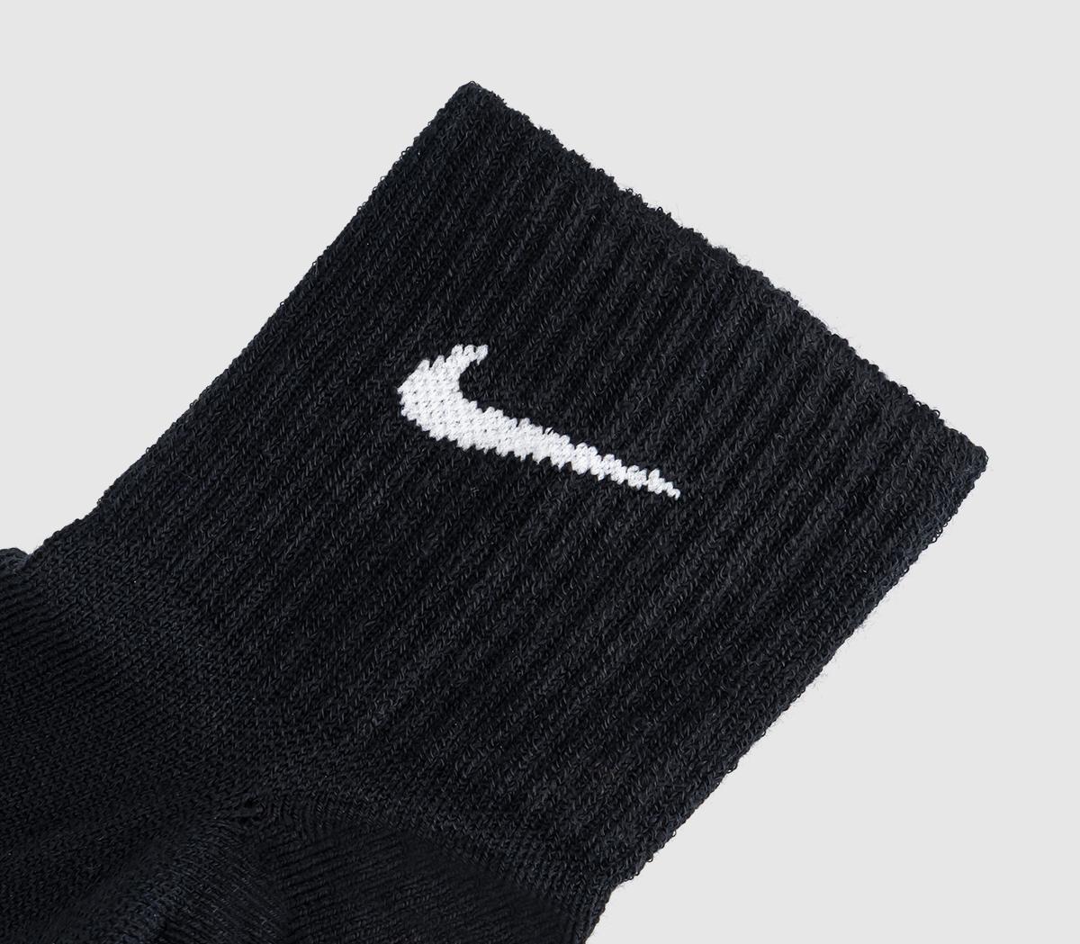 NikeRift Single Ankle SocksBlack White