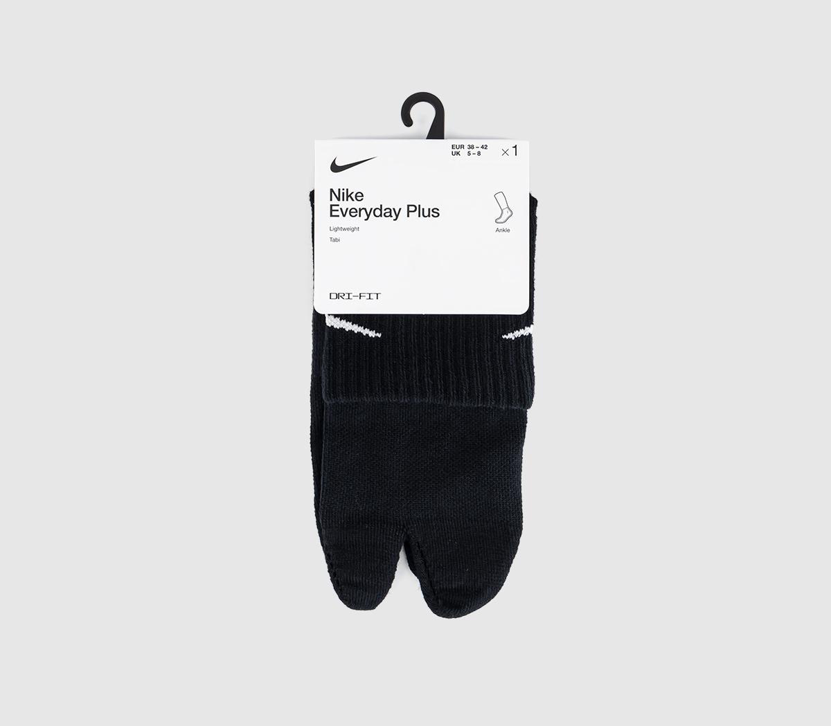 NikeRift Single Ankle SocksBlack White