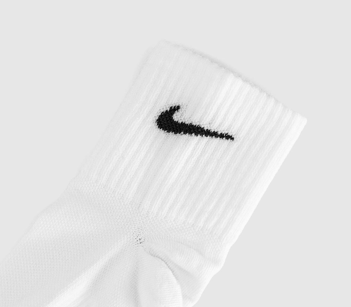 NikeRift Single Ankle SocksWhite Black