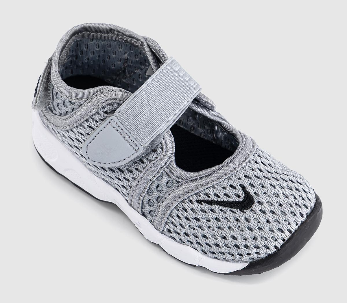NikeRift Infant TrainersWolf Grey Black White