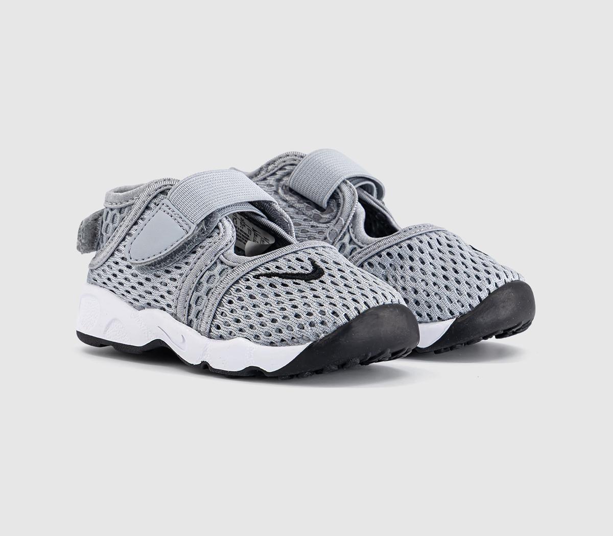 NikeRift Infant TrainersWolf Grey Black White