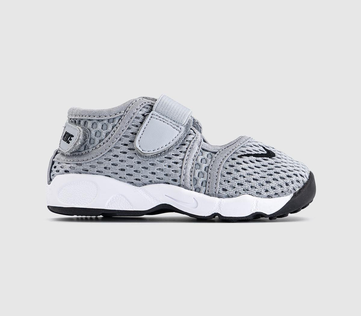 NikeRift Infant TrainersWolf Grey Black White