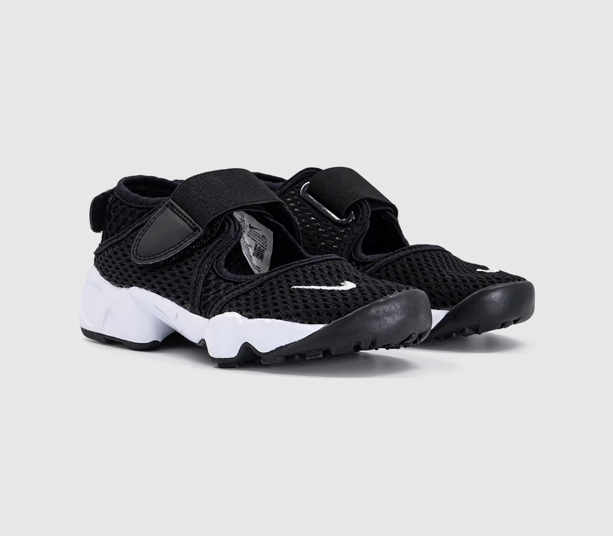 NikeRift Youth TrainersBlack White