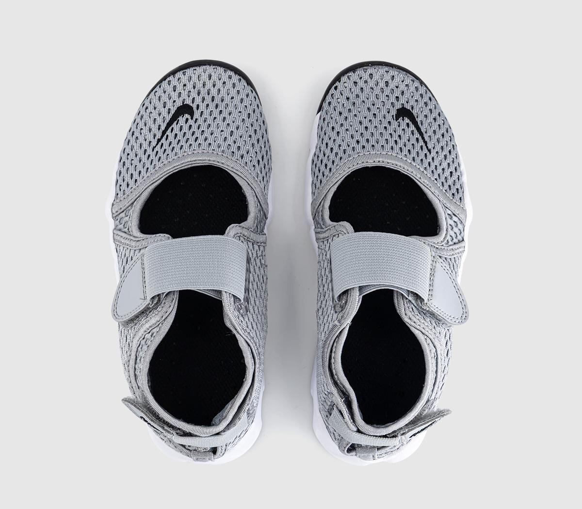 NikeRift Youth TrainersWolf Grey Blackwhite