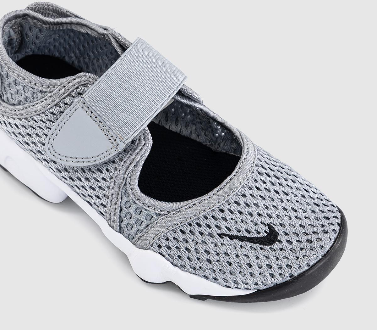 NikeRift Youth TrainersWolf Grey Blackwhite