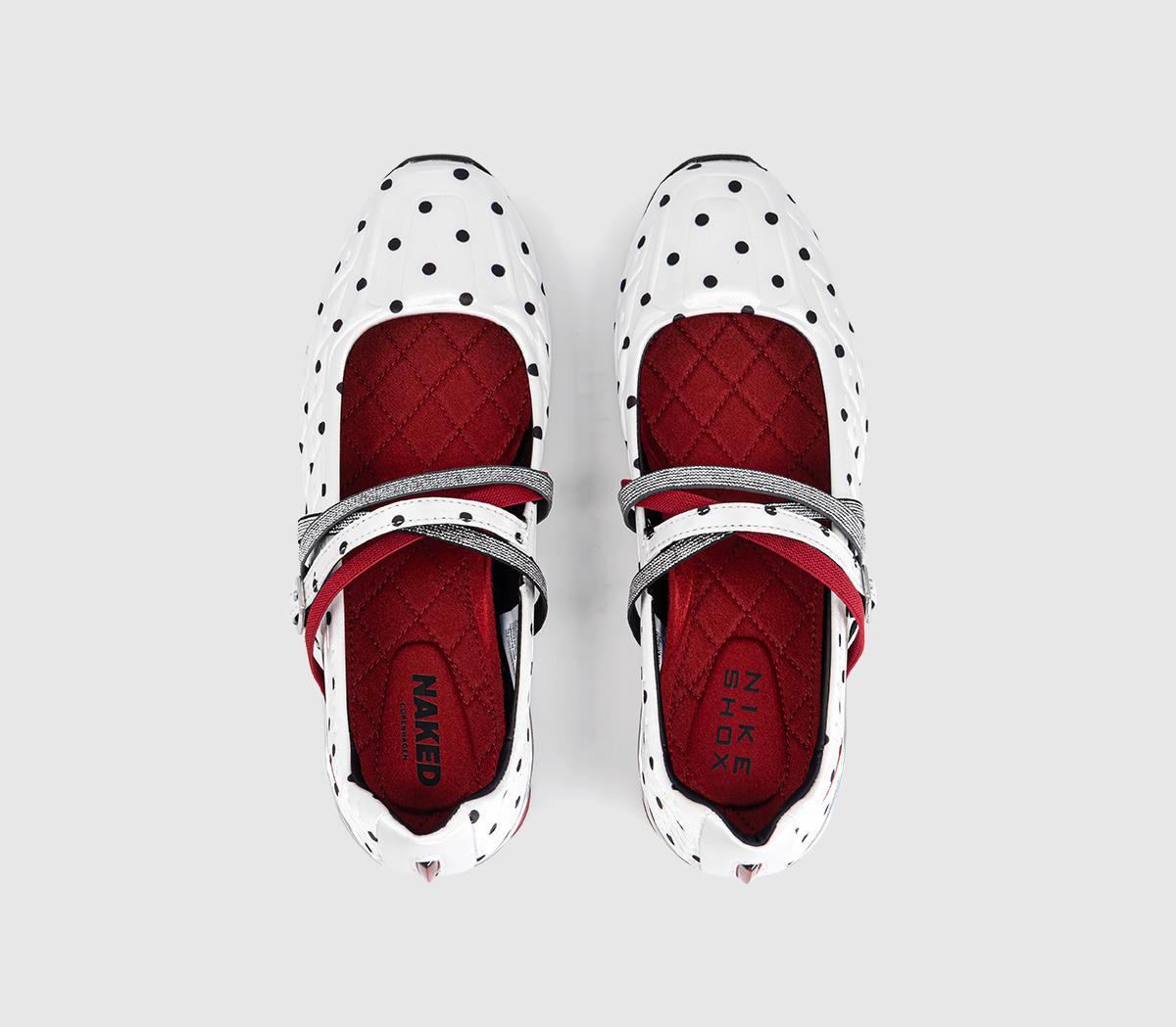 NikeShox Z Calistra Ballet TrainersWhite University Red Black