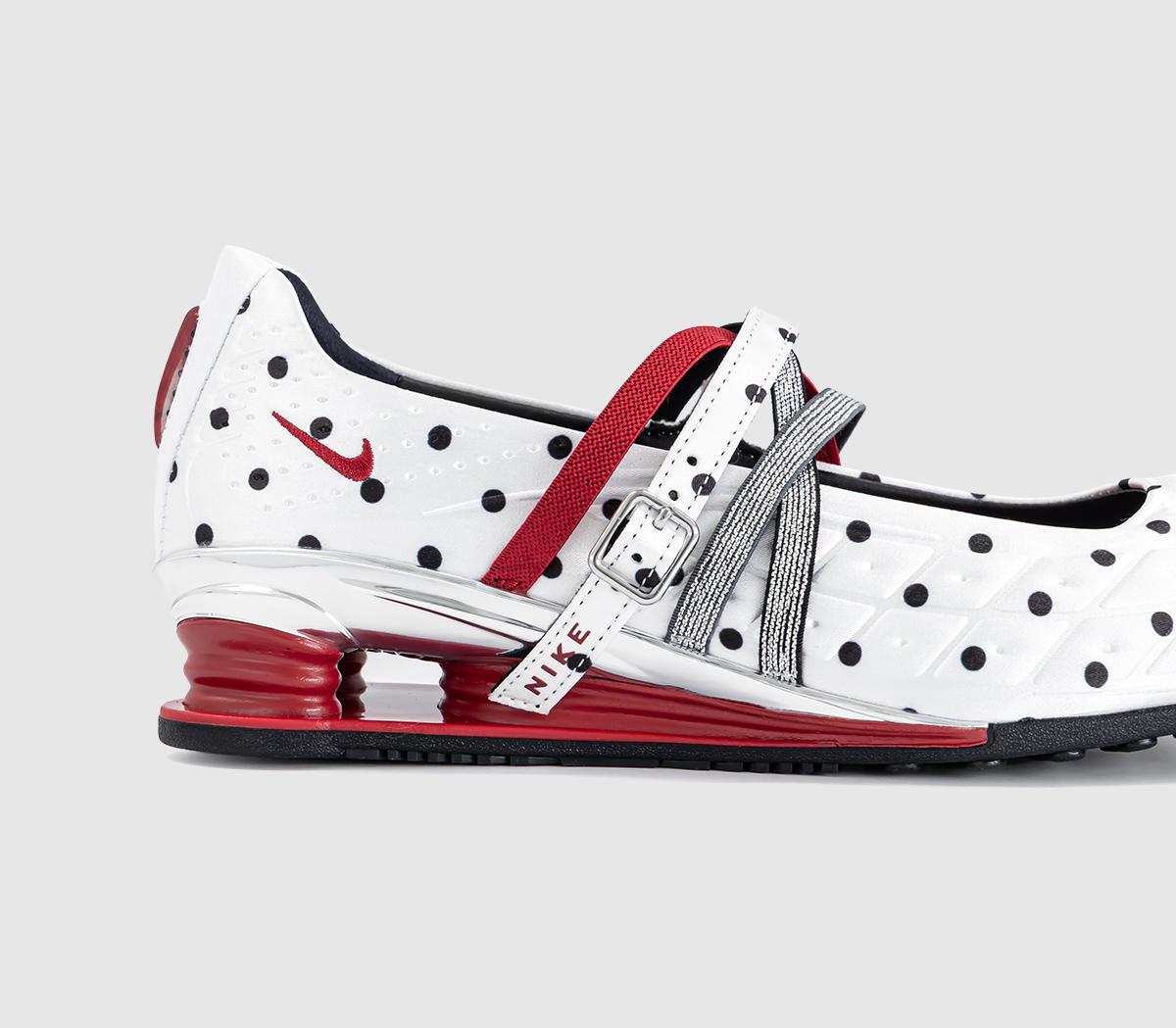 NikeShox Z Calistra Ballet TrainersWhite University Red Black