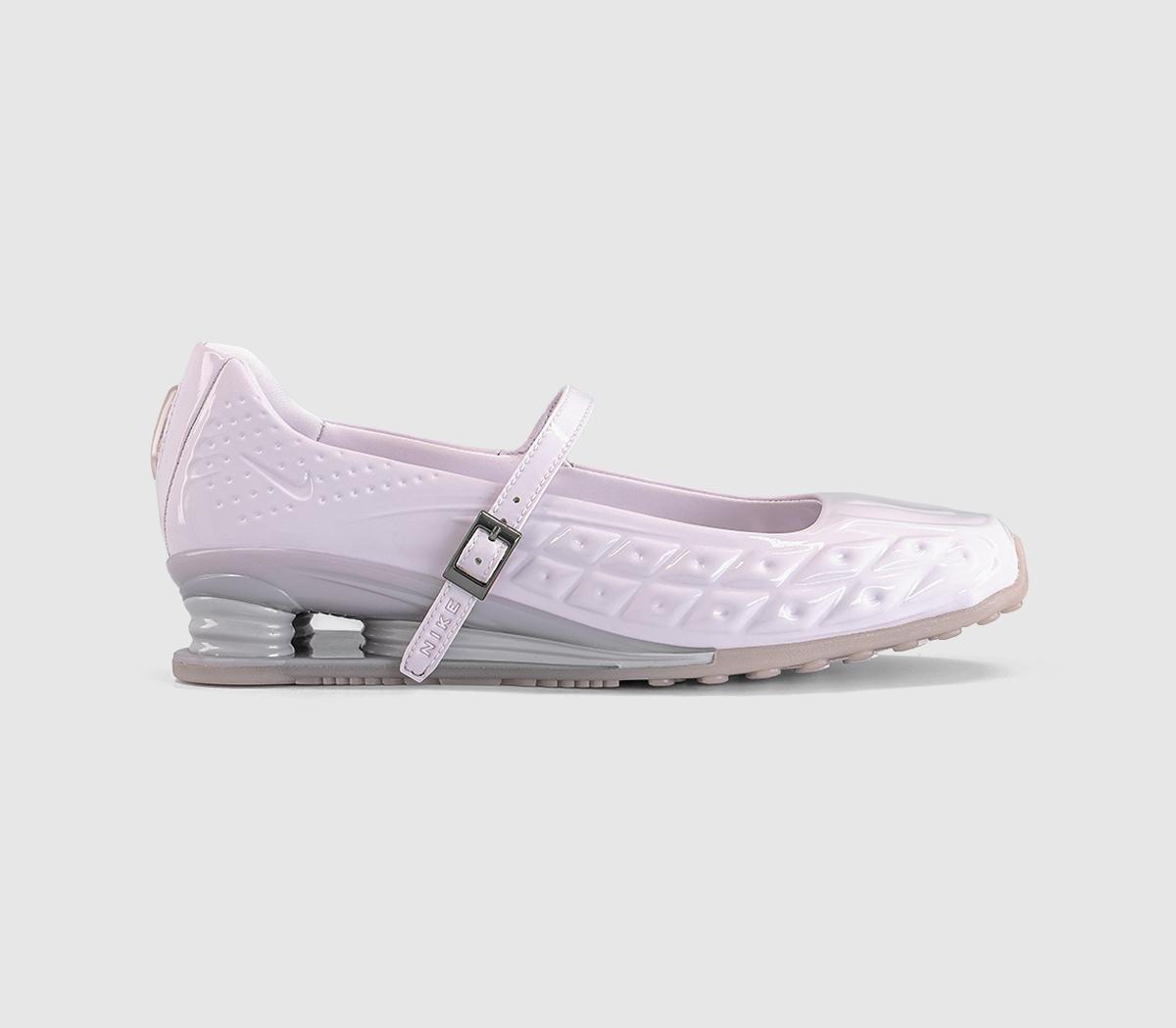 Nike Shox Z Calistra Ballet Trainers Pearl Platinum Violet Pink in Women's Size 7, Office Shoes