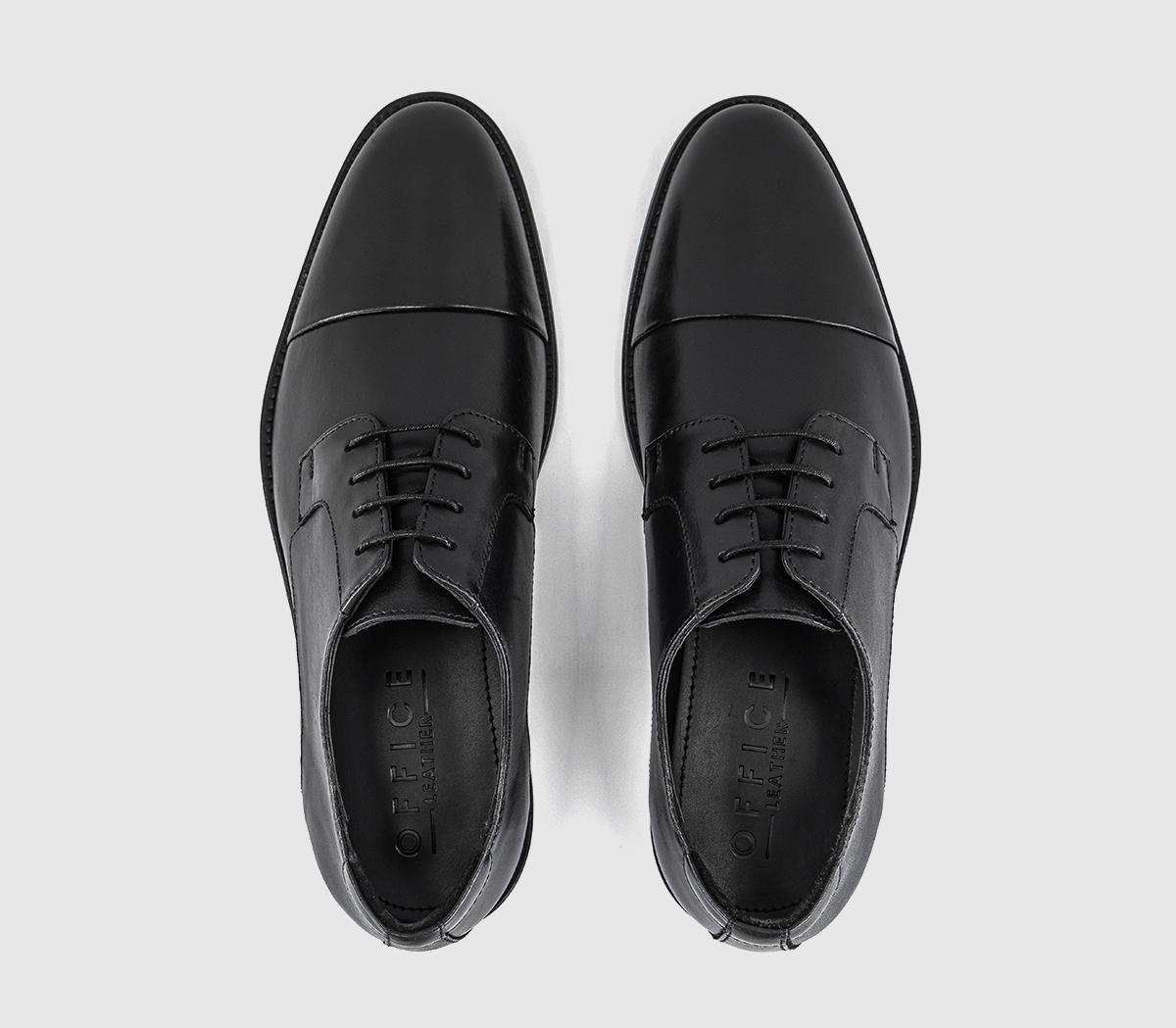 OFFICEMayson Toe Cap Derby ShoesBlack Leather