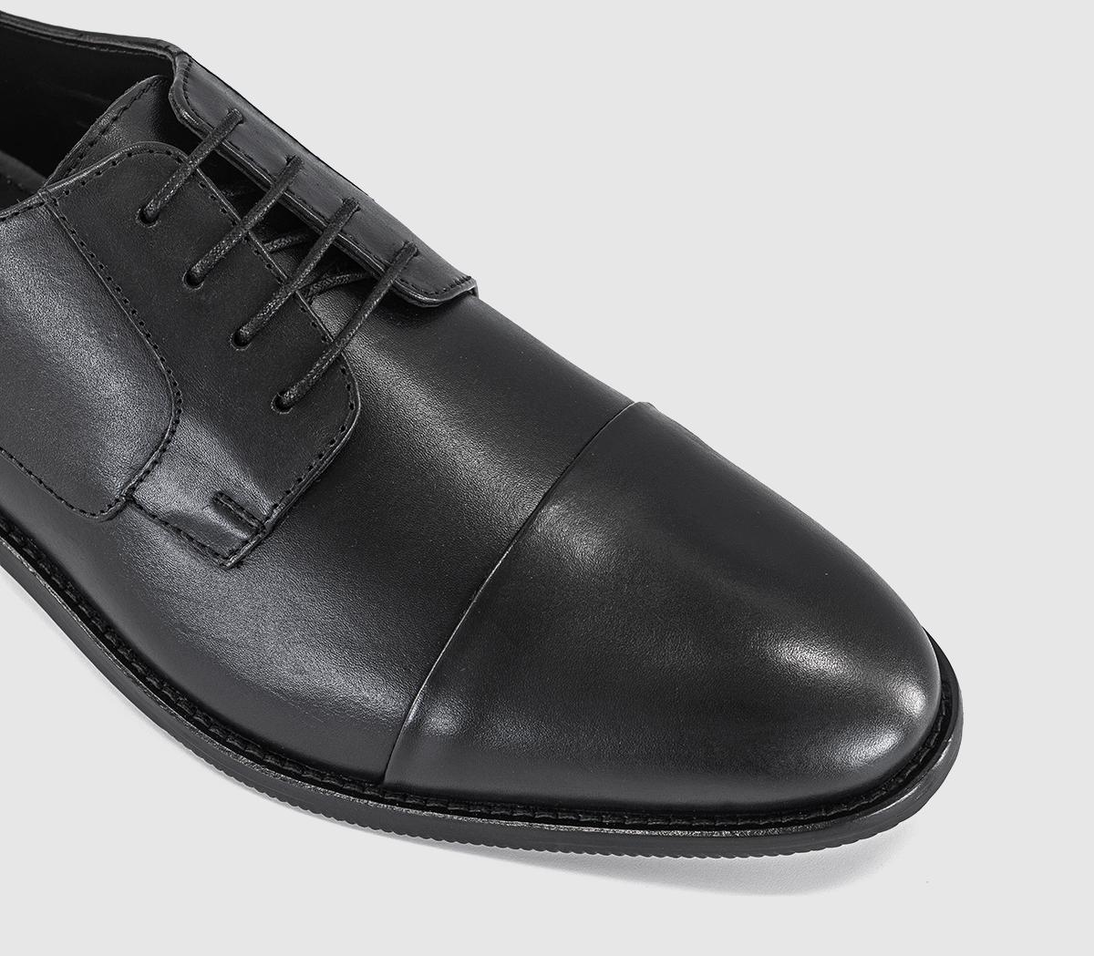 OFFICEMayson Toe Cap Derby ShoesBlack Leather