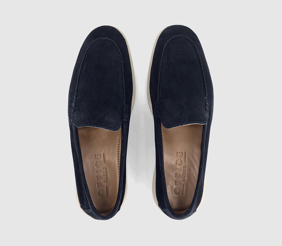 OFFICECruise Suede LoafersNavy Suede
